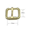 Custom Size Gold Plated Metal Belt Buckle Roller Buckle Pin Buckle (25*20mm)